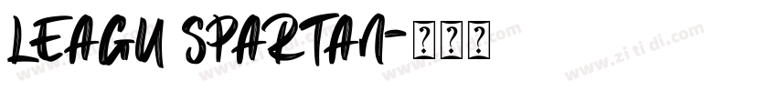LEAGU SPARTAN字体转换